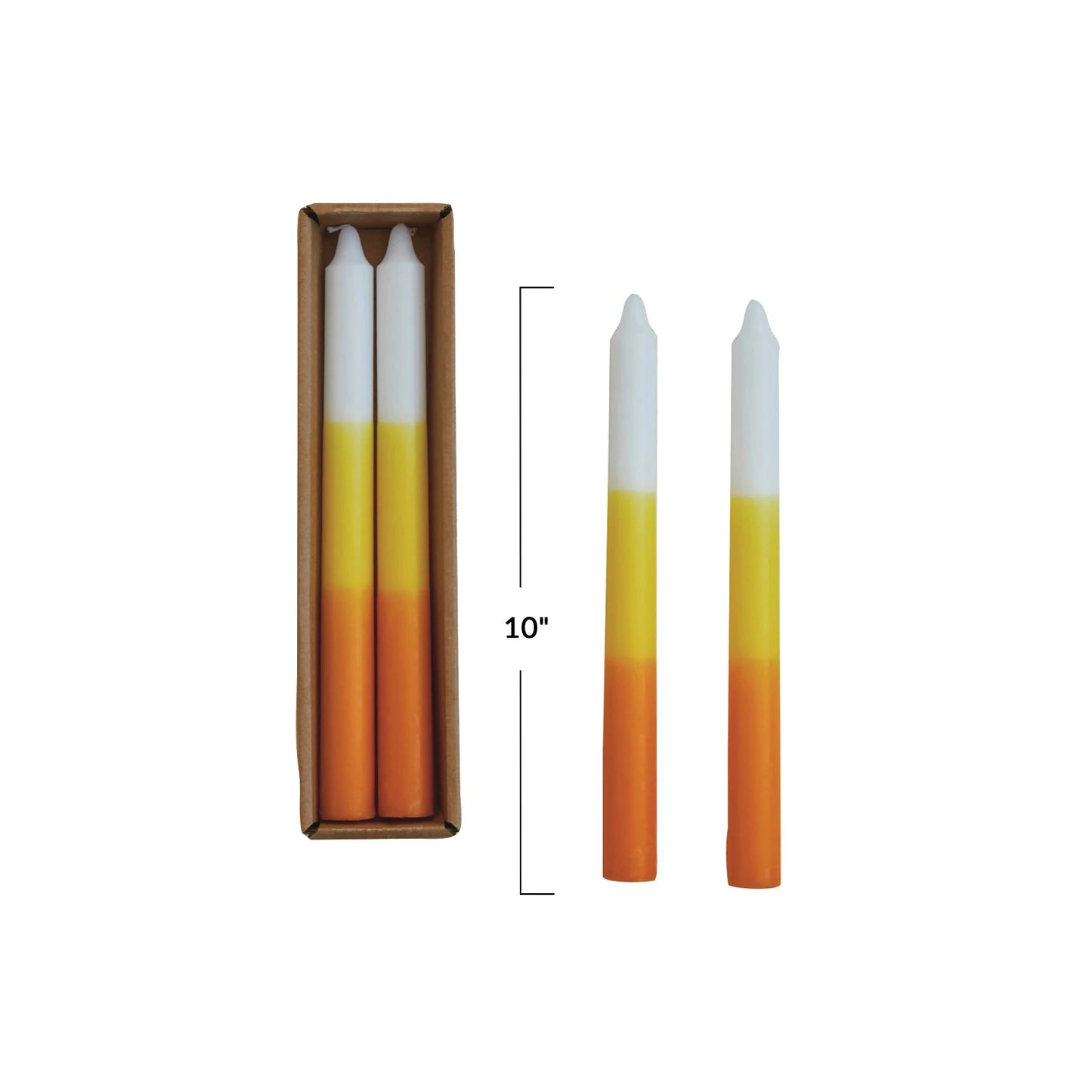 Candy Cane Taper Candles