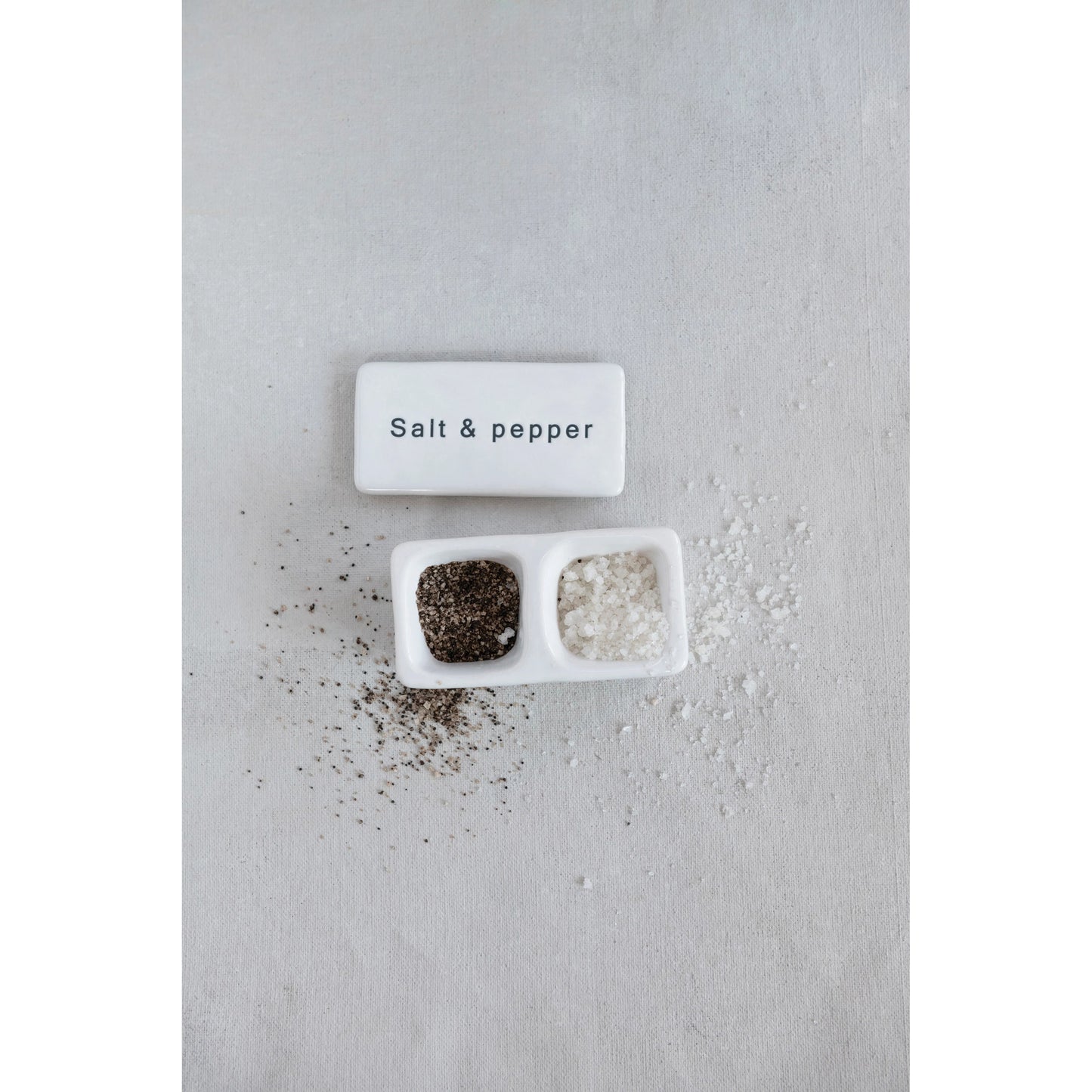 Stoneware Salt & Pepper Cellar