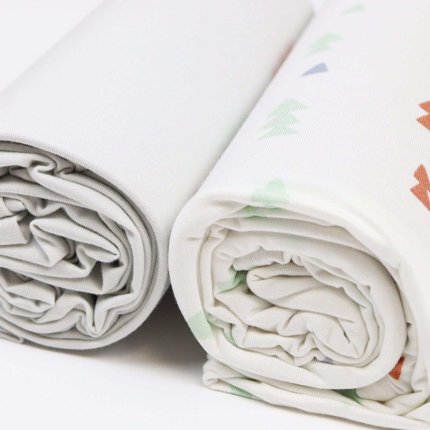 Goose Waddle Triangles and Gray Swaddle Blanket- 2 Pack