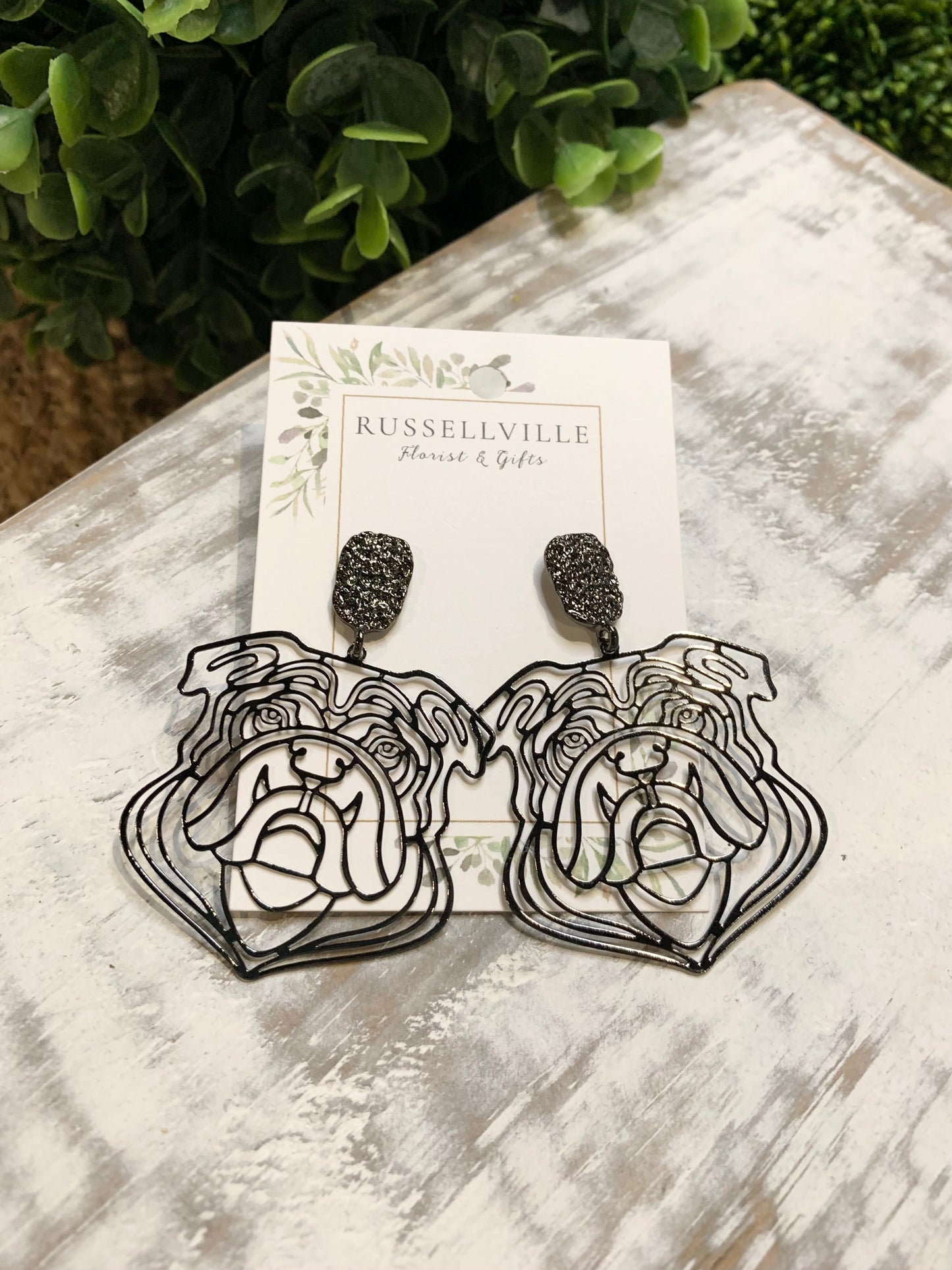 Bulldog Earrings