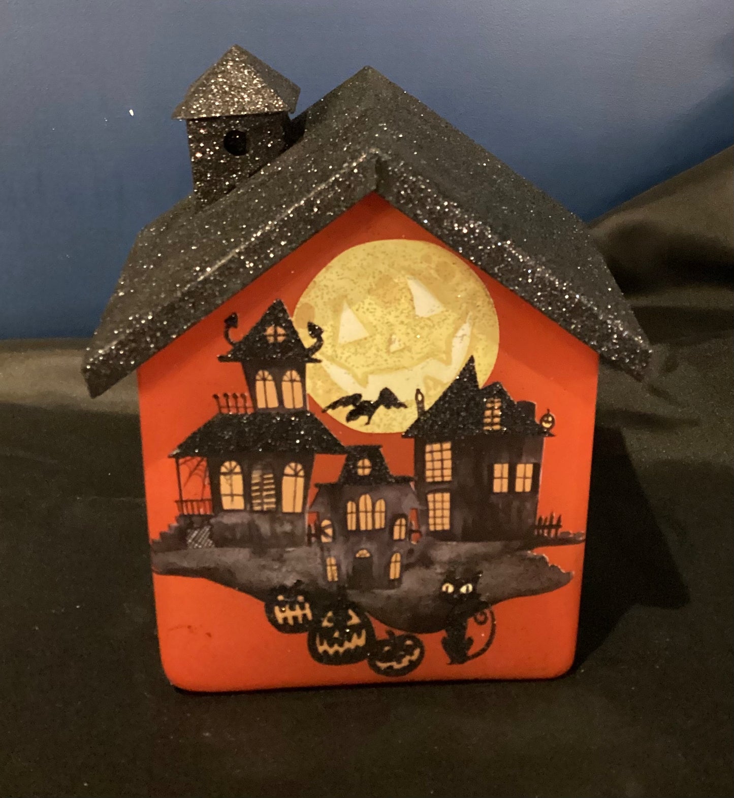 Stony Creek Spooky Neighborhood Pre-Lit Glass House