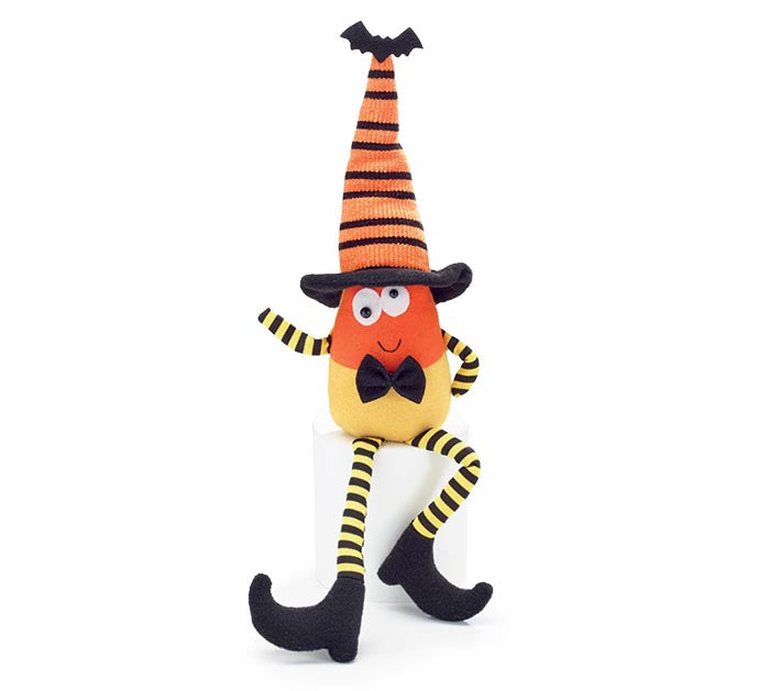 Candy Corn Plush Shelf Sitter