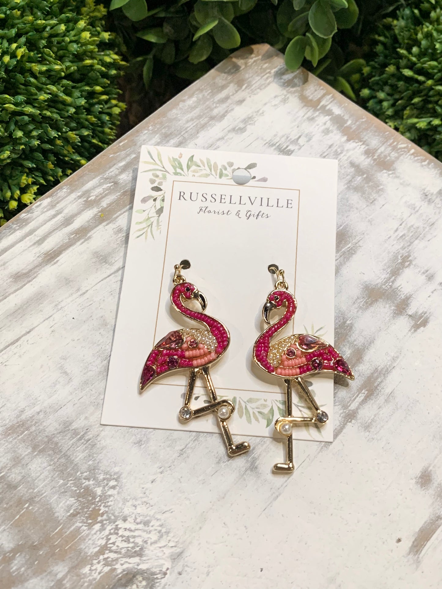 Hot Pink Flamingo Earring