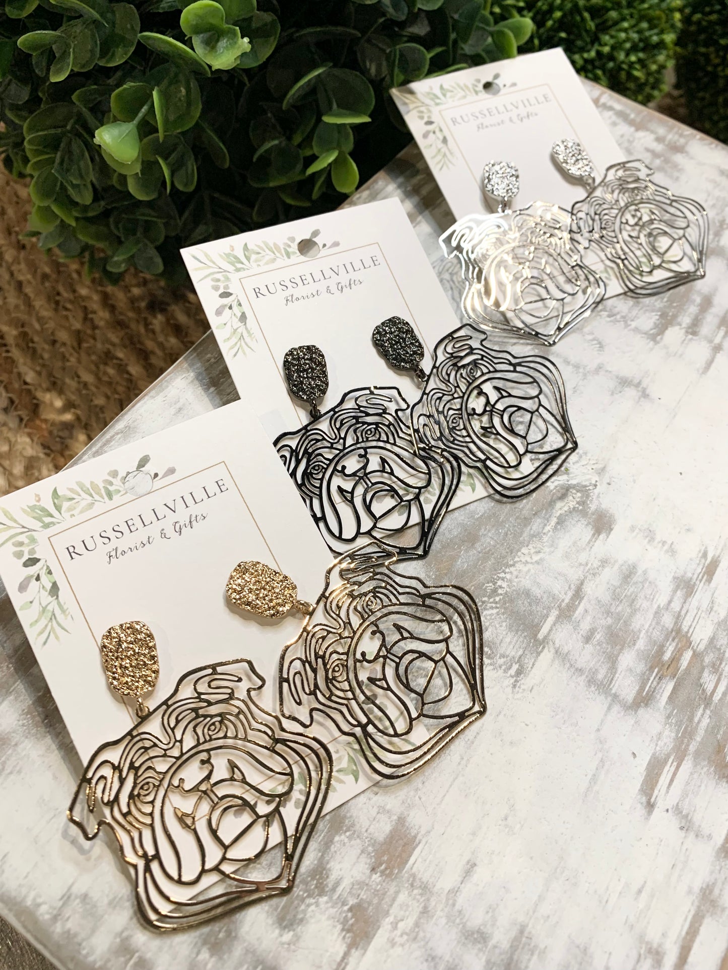 Bulldog Earrings