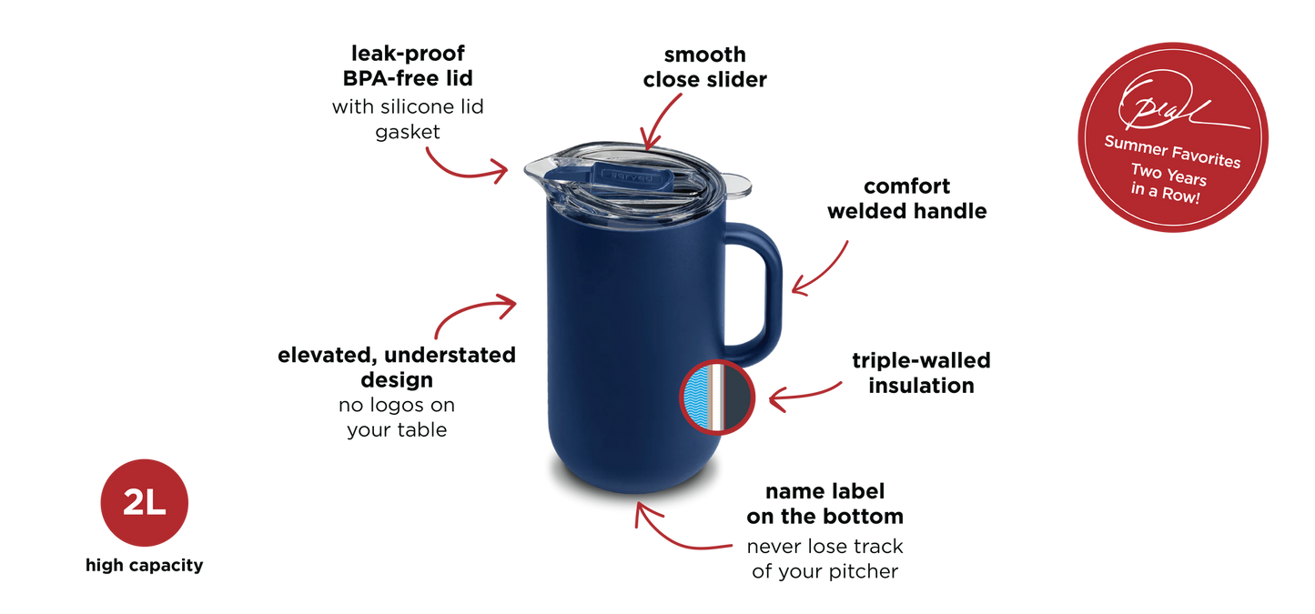 Served Insulated Pitcher - Golden