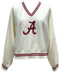 QOS Alabama A V-Neck Sweater