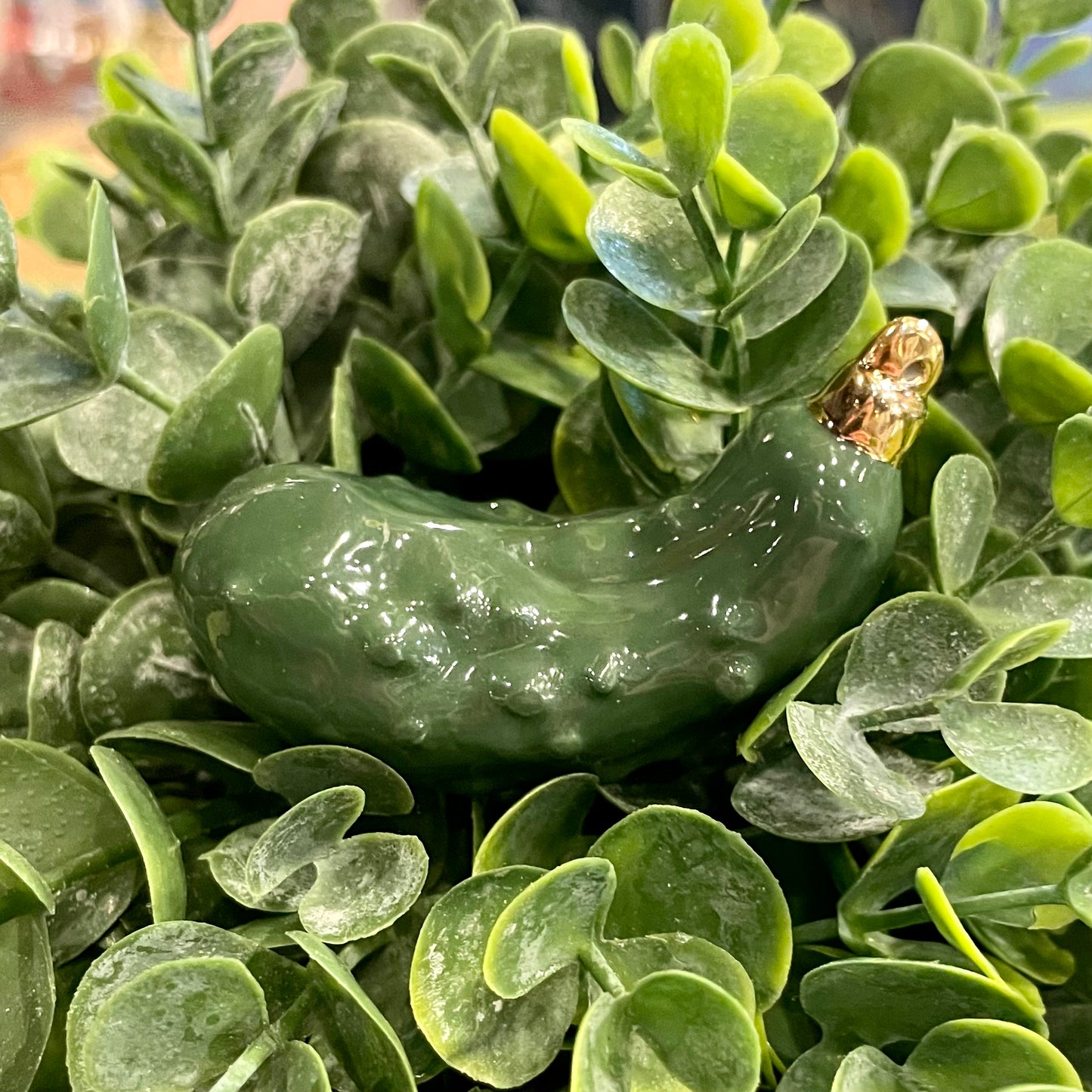 Nora Fleming Christmas Pickle Ceramic Mini