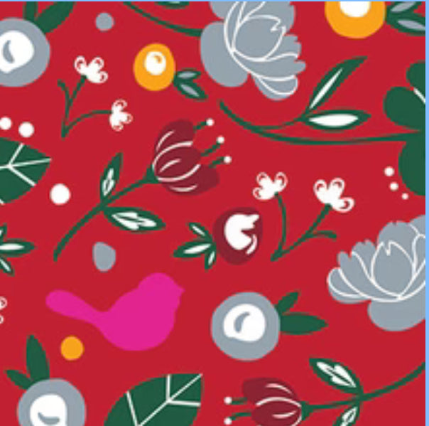 Nora Fleming Guest Towels Cardinal