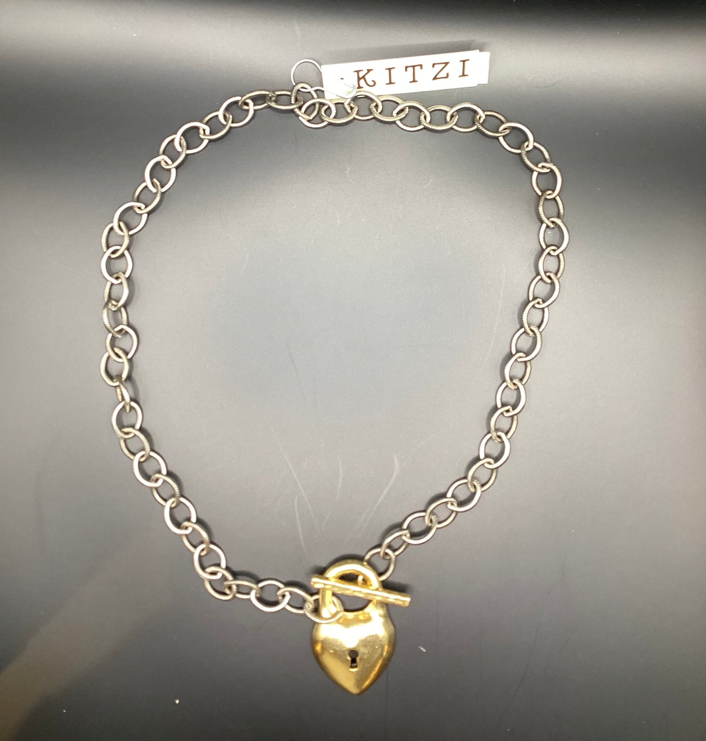 Kitzi Necklace Smooth Heart Gold AS Chain