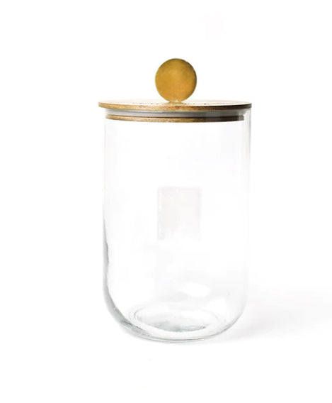 Happy Everything Mini Wooden Lid Glass Jar
