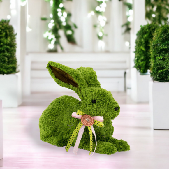 Spring Garden Laying Bunny