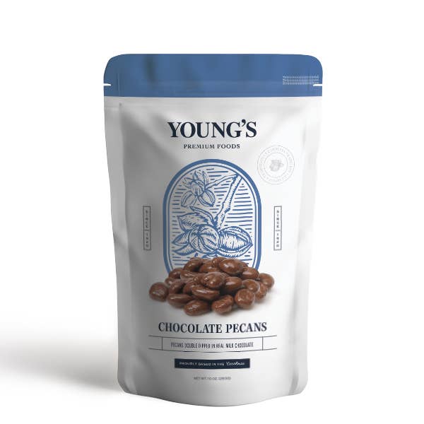 Double Dipped Chocolate Pecans Pouches -10oz