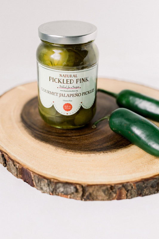 Pickled Pink Jalapeno Pickles