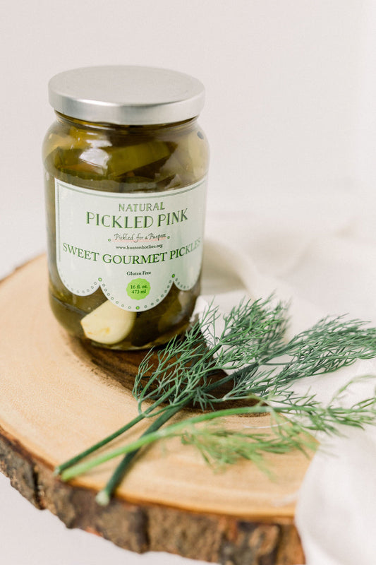 Pickled Pink Sweet Pickles