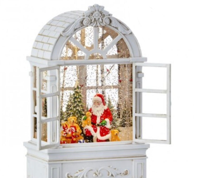 Santa's Christmas Tree Window Waterglobe