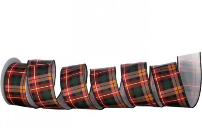 Fall Harvest Plaid Ribbon