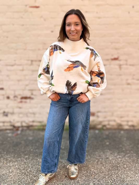 QOS Flying Duck Mock Neck