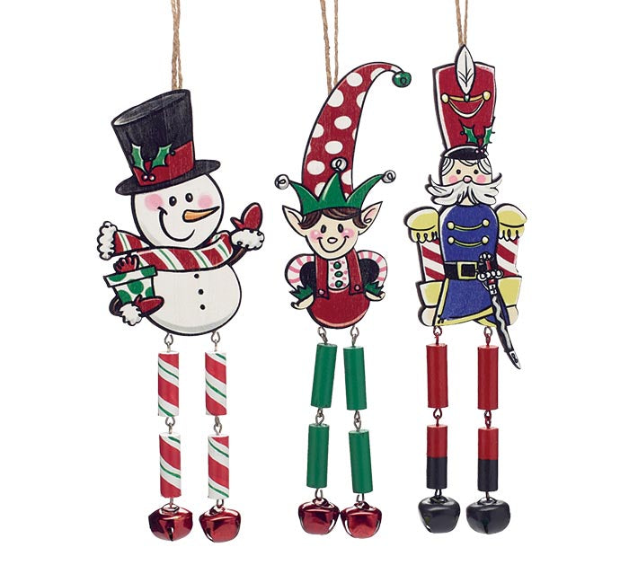 Holly Jolly Dangle Ornaments