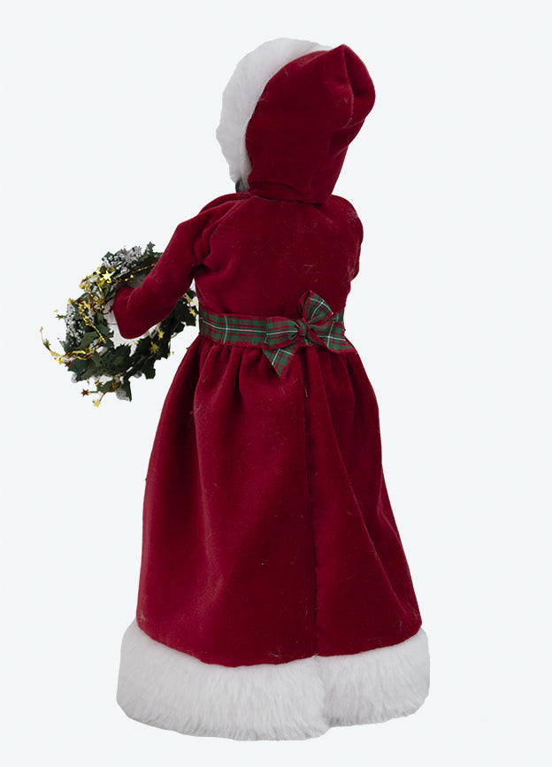 Byer's Choice Red Velvet Mrs. Claus