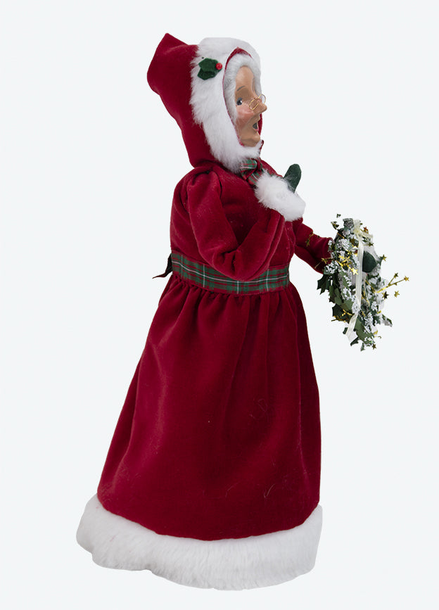 Byer's Choice Red Velvet Mrs. Claus