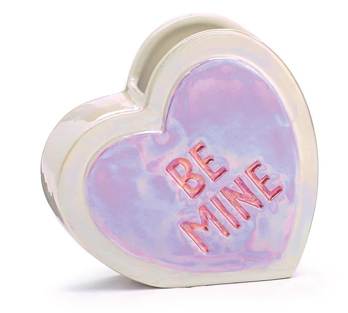 BE MINE Conversation Heart Vase