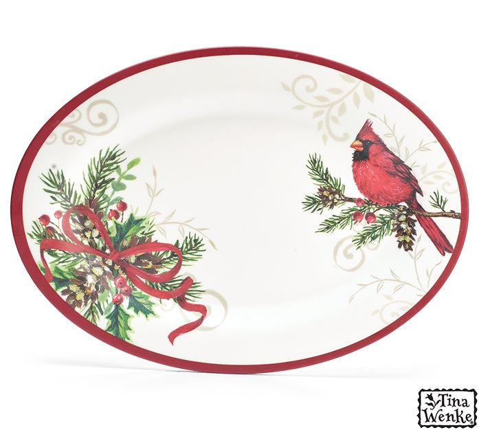 Tina Wenke Holiday Hope Melamine Platter