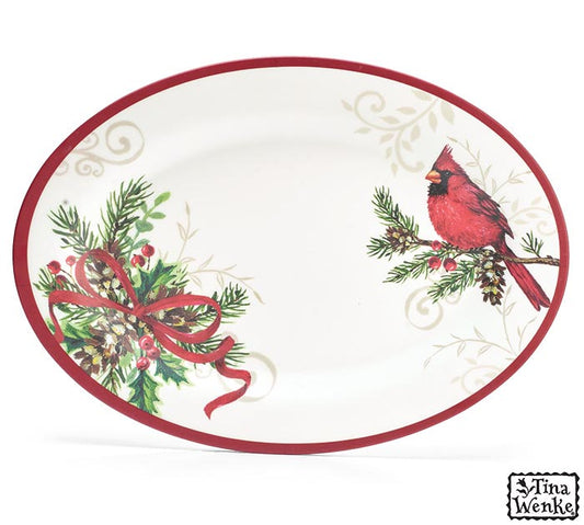 Tina Wenke Holiday Hope Melamine Platter