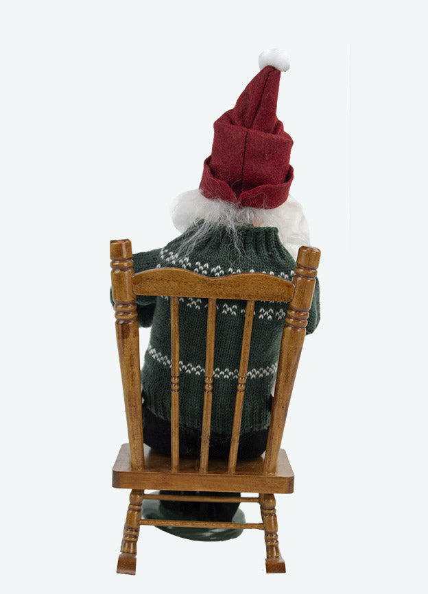 Byer's Choice Santa on a Rocker