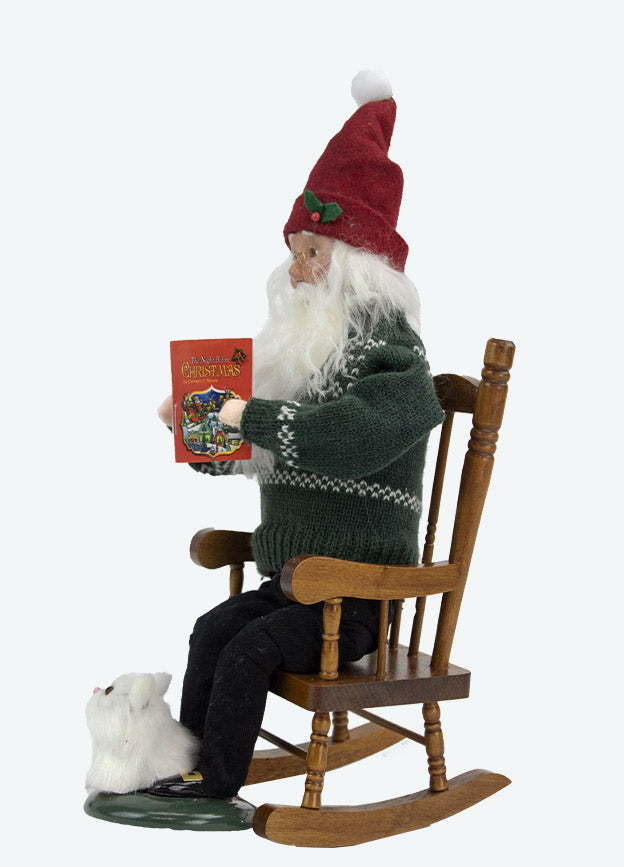 Byer's Choice Santa on a Rocker