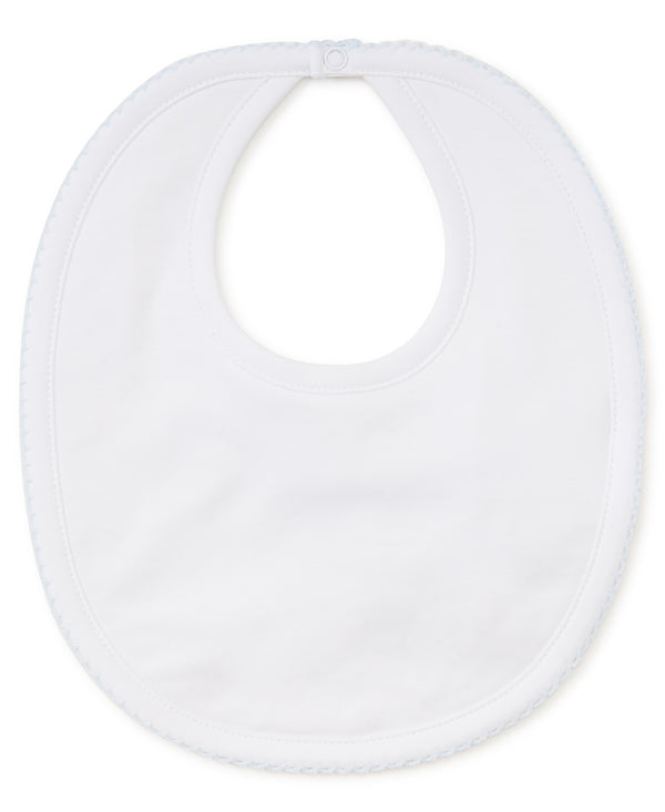 Kissy Kissy Basics White/Blue Bib