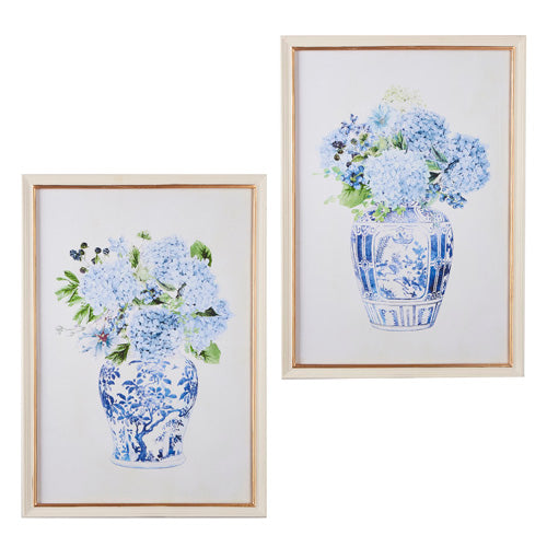 Blue & White Hydrangea Print