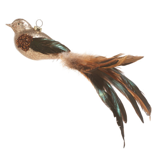 Mercury Glass Bird Ornament