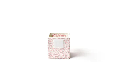 Happy Everything Pink Small Dot Small Mini Nesting Cube