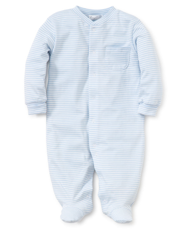 Kissy Kissy Simple Stripes Blue Footie