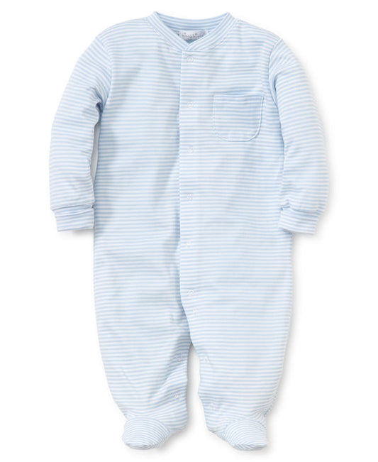 Kissy Kissy Simple Stripes Blue Footie