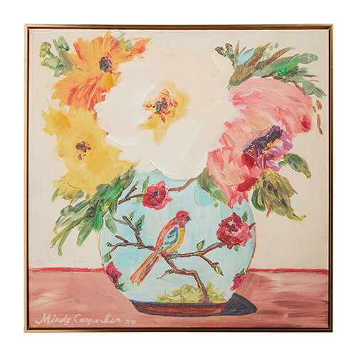 Bird Vase Framed Art