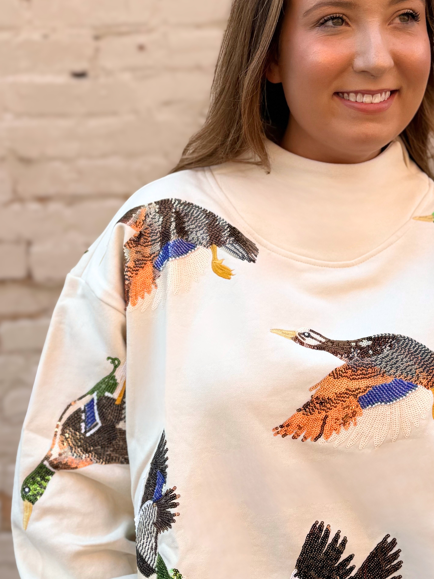 QOS Flying Duck Mock Neck