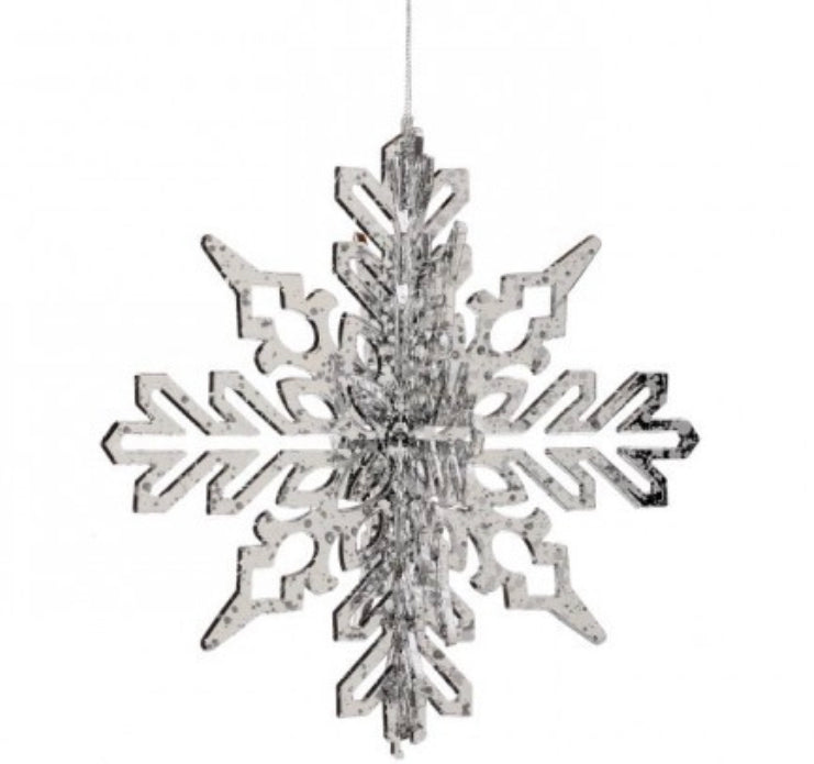 Shiny Snowflake 3D Ornament