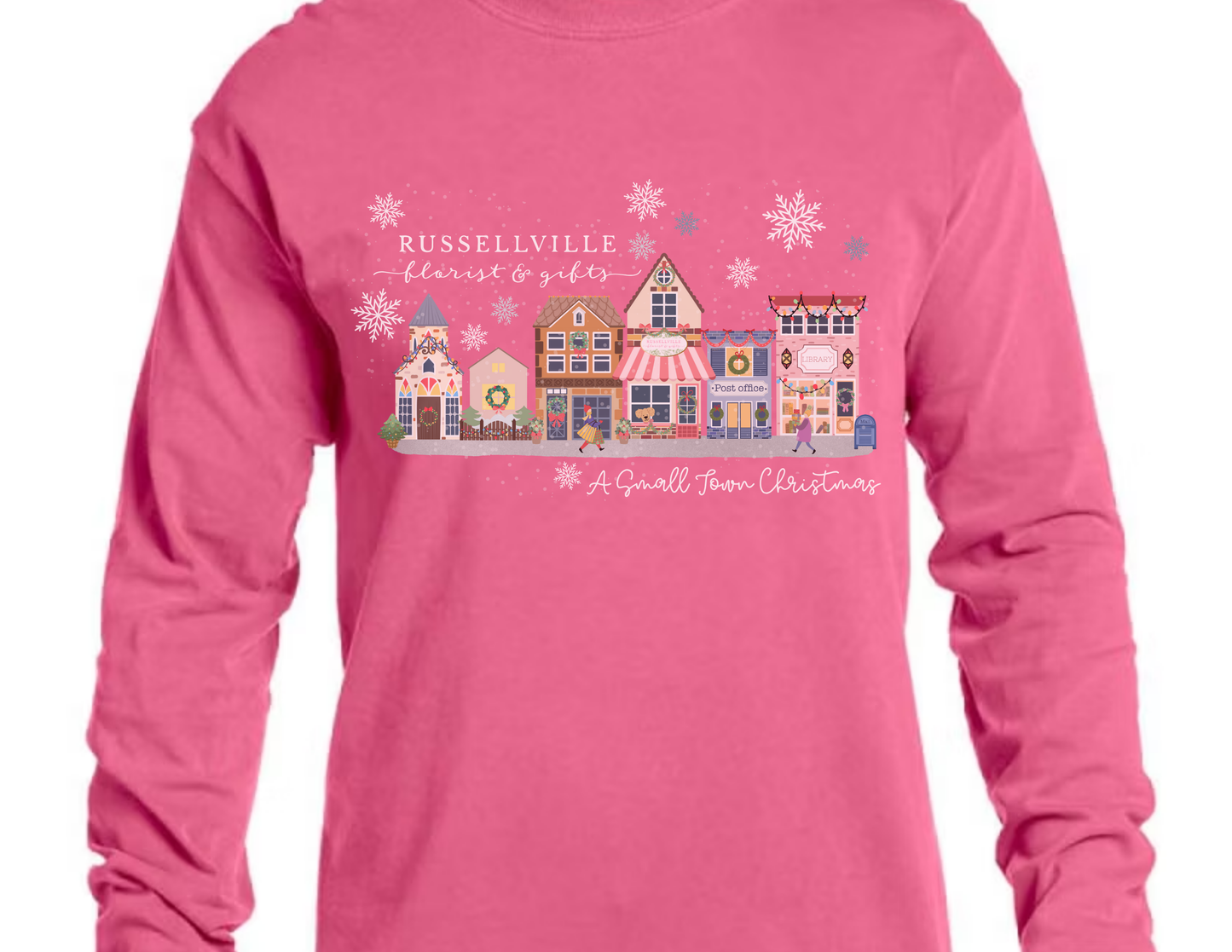 A Small Town Christmas Long Sleeve T-Shirt