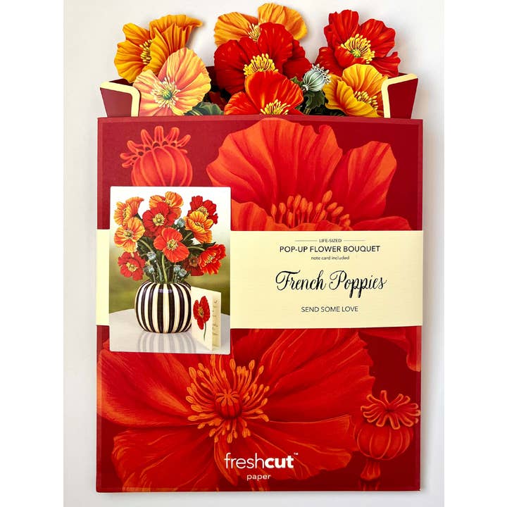 Fresh Cut Paper French Poppies