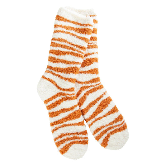 Cozy Amber Tiger Socks