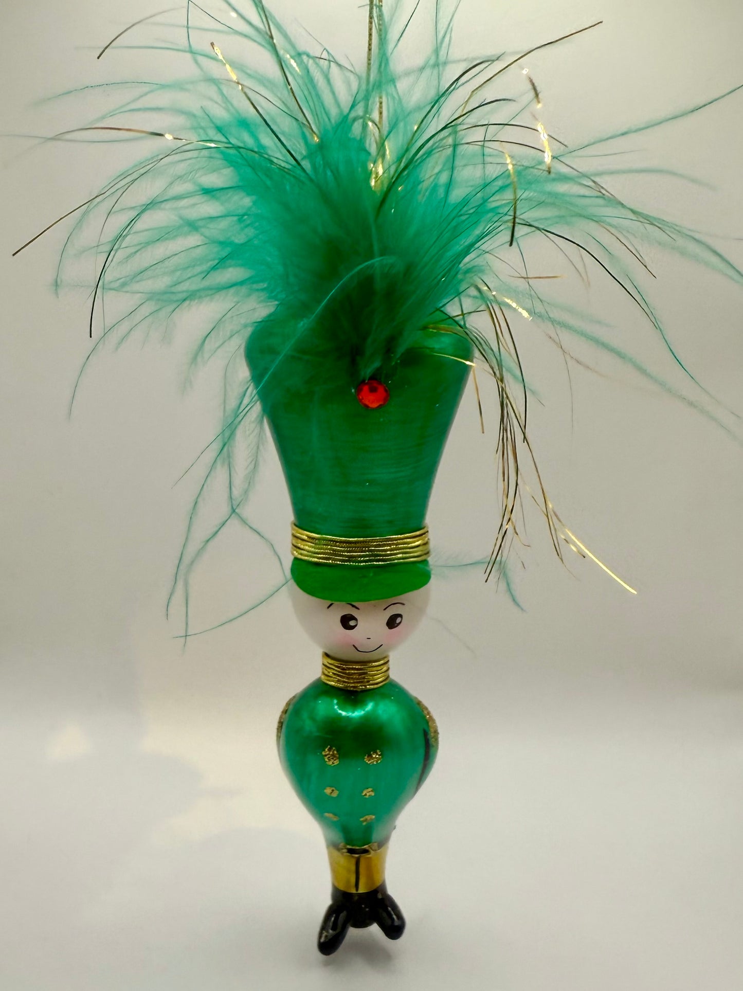 De Carlini Green Soldier with Feathers on hat