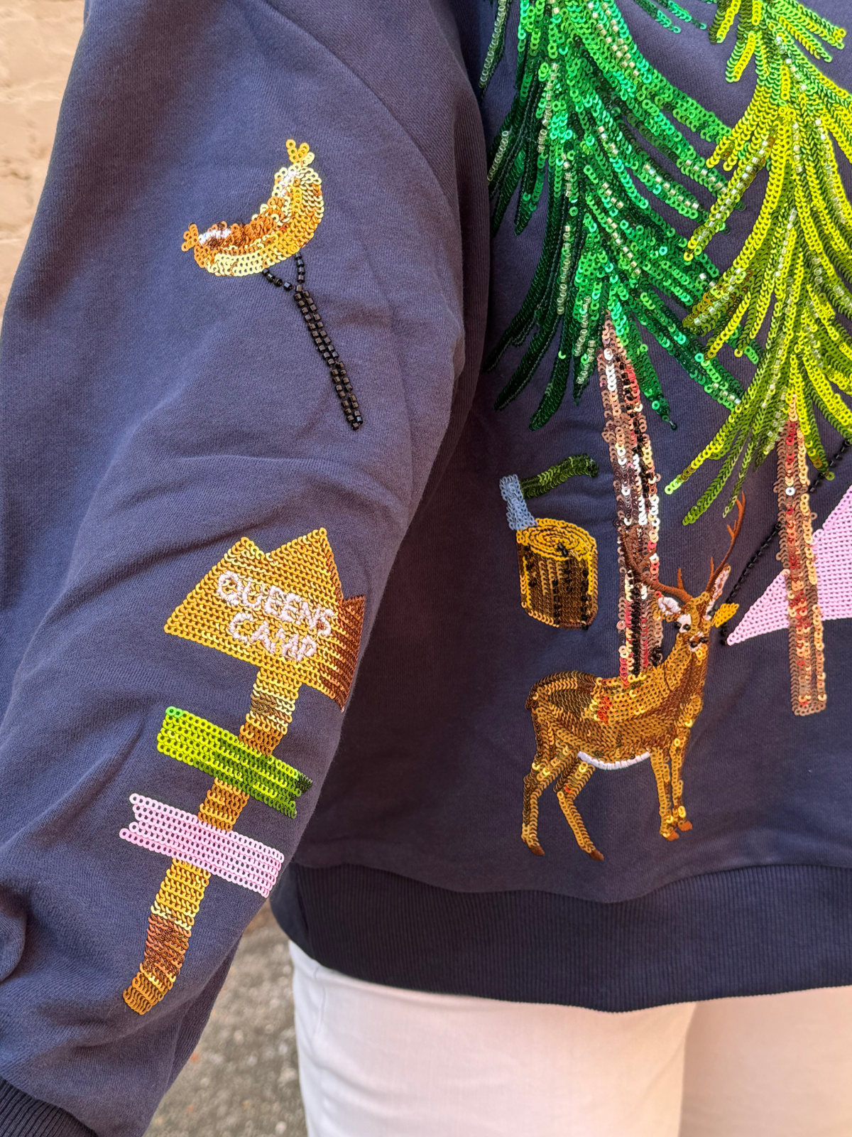 QOS Navy Campsite Sweatshirt