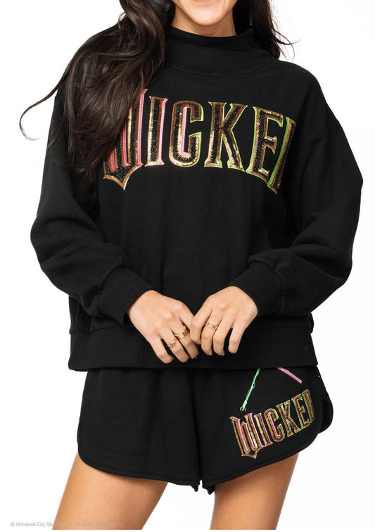 QOS Wicked Black Logo Sweatshirt