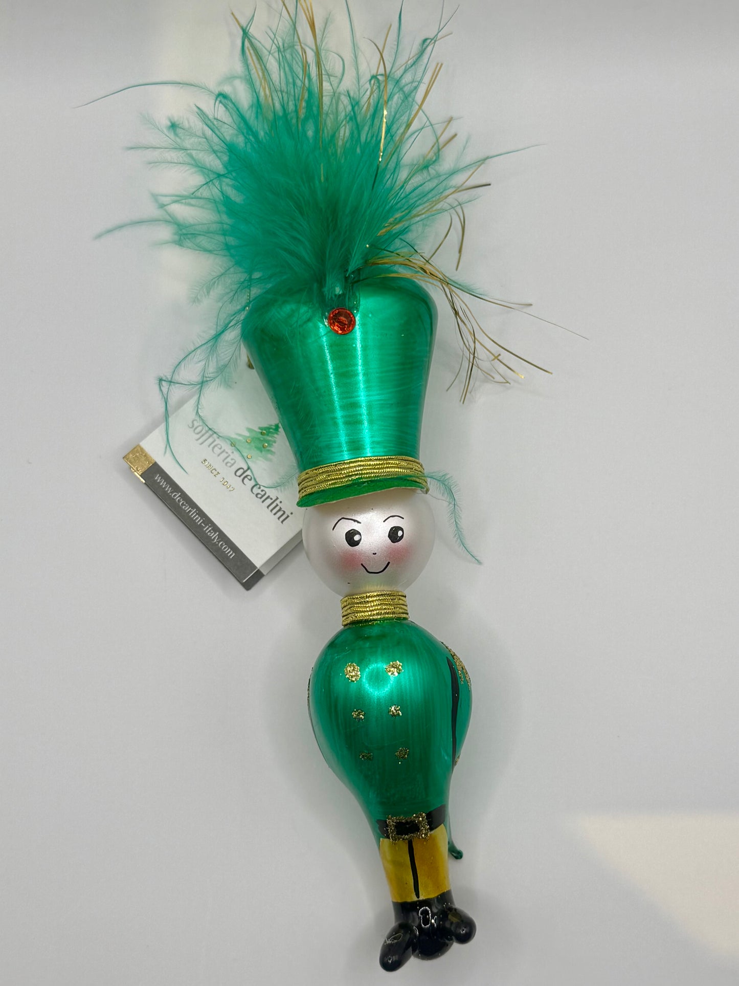 De Carlini Green Soldier with Feathers on hat
