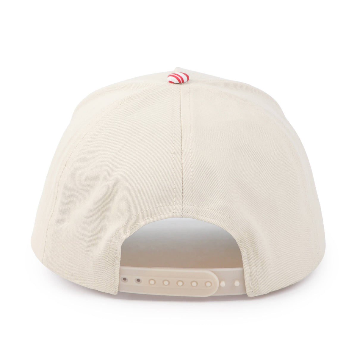 PUT IT ON SANTA'S TAB Embroidered Stripe Brim Two Tone Cap