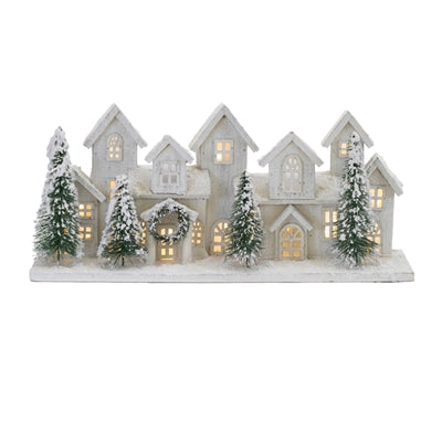 23" Snowy Christmas Village