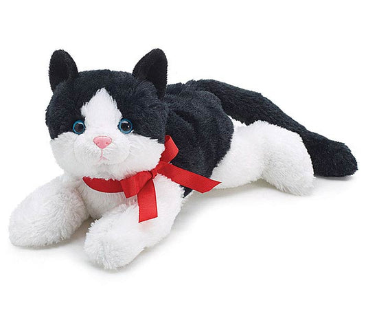 Black and White Cat Plush