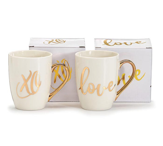 Gold Love & Xo Mug