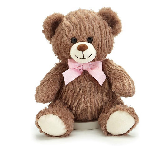 Wavy Teddy Bear Plush- 10"